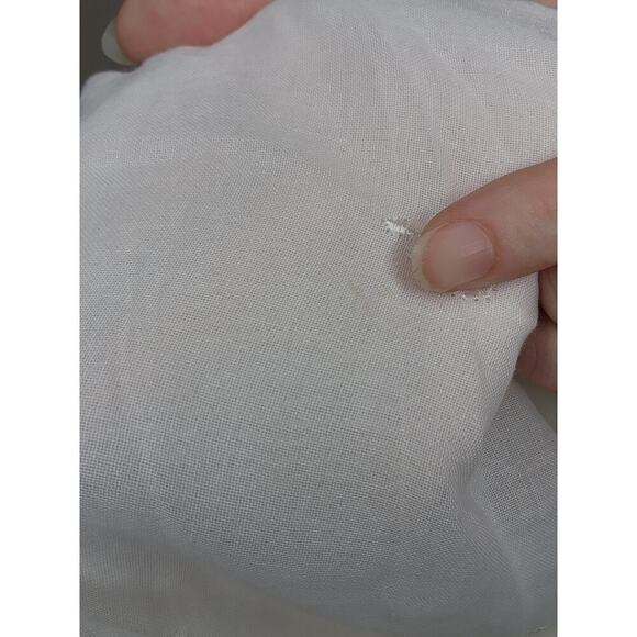 NWT A.B.S by Allen Schwartz Poplin White Y2k Midi Tank Dress Embroidered Flowers - Picture 7 of 9